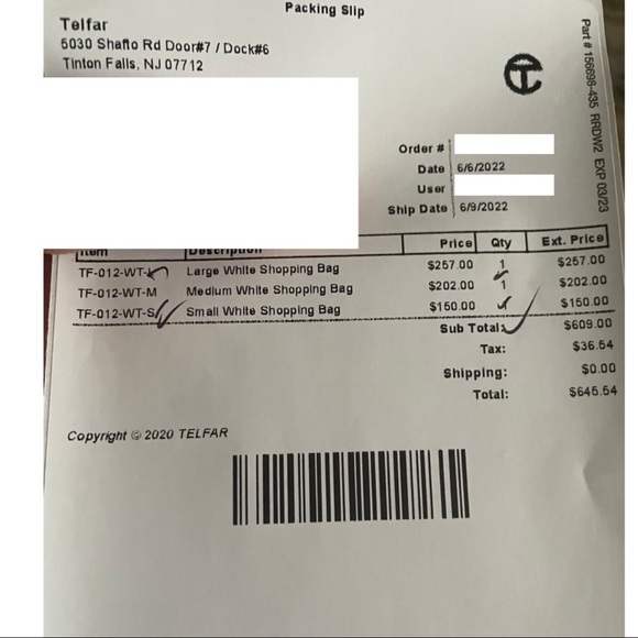 Telfar Medium White Shopping Bag | Brand New With Tag | Sealed Original Pack - Picture 5 of 5